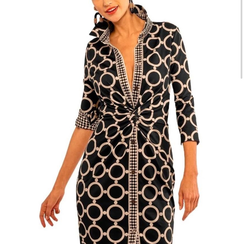 Gretchen Scott Twist & Shout Dress - Dip & Dot